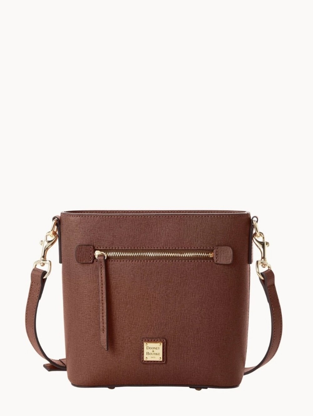 NWOT Dooney & Bourke Amber Saffiano Crossbody with Gold Hardware